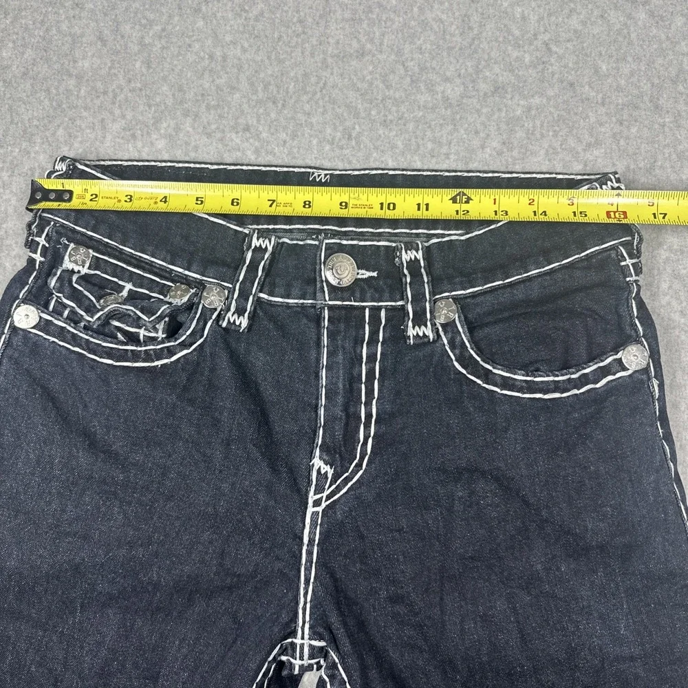 True Religion Billy Super T Bootcut Jeans Men's 32X31 Dark Wash Thick Stitch Y2K